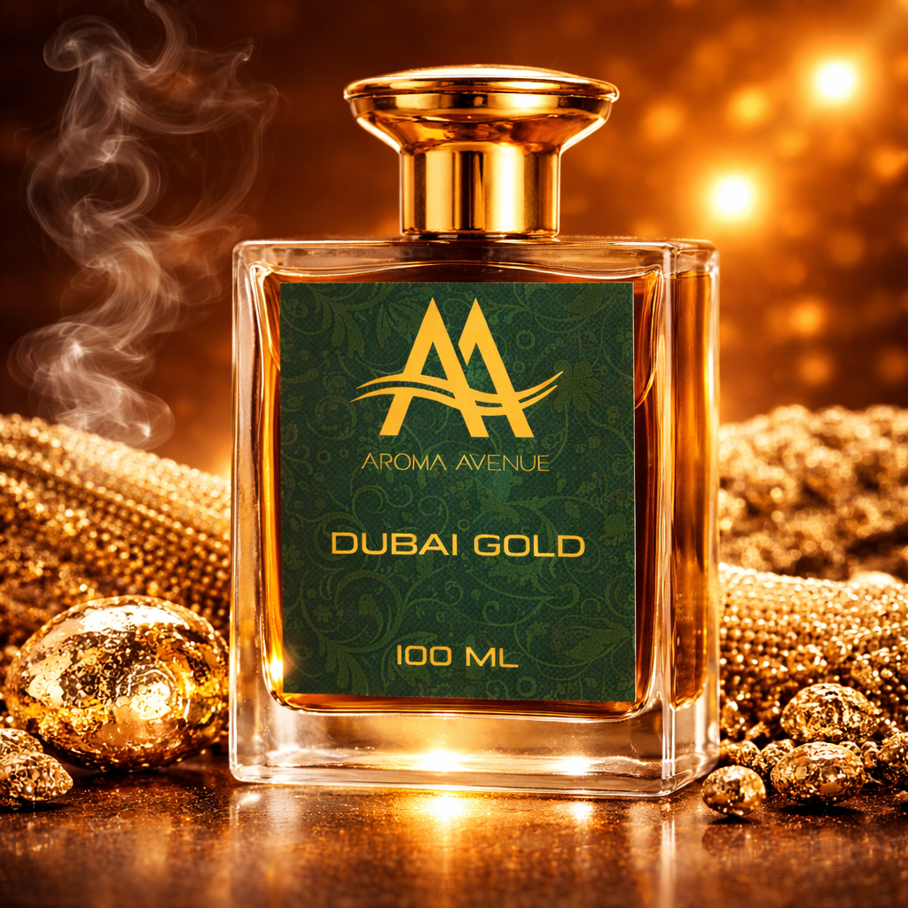 Dubai Gold Premium Perfume for Men | Long Lasting Luxury Oud Fragrance (100ml) β Aroma Avenue
