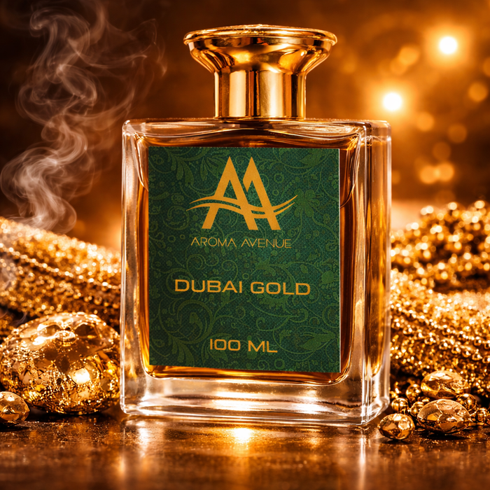 Dubai Gold Premium Perfume for Men | Long Lasting Luxury Oud Fragrance (100ml) – Aroma Avenue