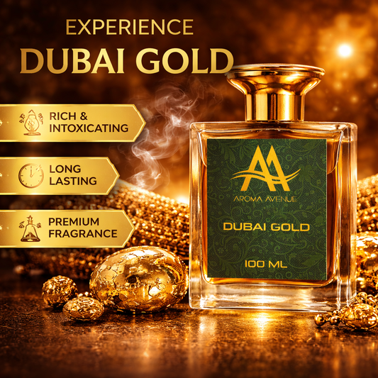 Dubai Gold Premium Perfume for Men | Long Lasting Luxury Oud Fragrance (100ml) – Aroma Avenue