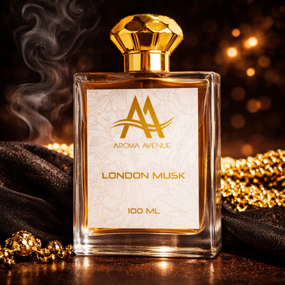 London Musk Premium Perfume for Men | Long Lasting Fresh Musk Fragrance (100ml) – Aroma Avenue