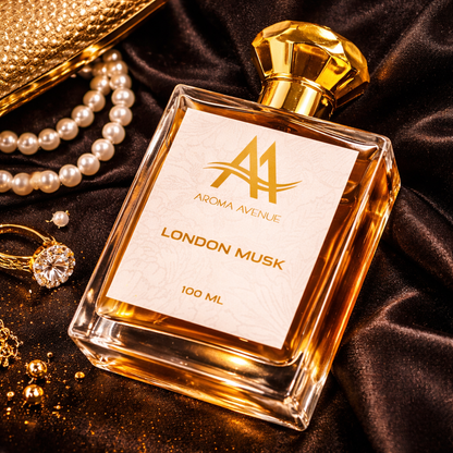 London Musk Premium Perfume for Men | Long Lasting Fresh Musk Fragrance (100ml) – Aroma Avenue